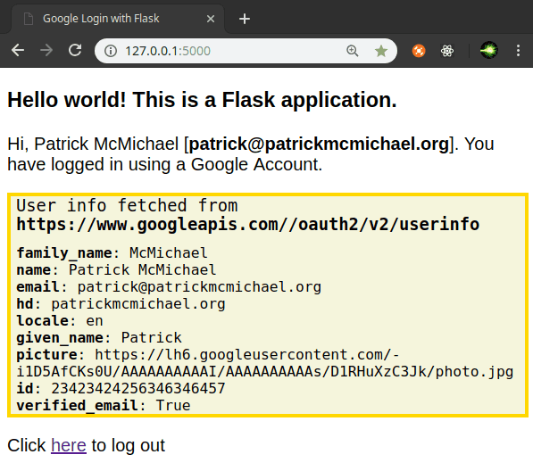 Add Google Oauth2 login in your flask web app